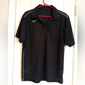 Nike Dri-FIT Men’s Polo Shirt Small Black Short Sleeve Golf Athletic Sport S